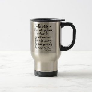 Mug De Voyage Citation religieuse chrétienne drôle GK Chesterton