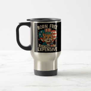Mug De Voyage Citation virale gratuite mais maintenant coûteuse