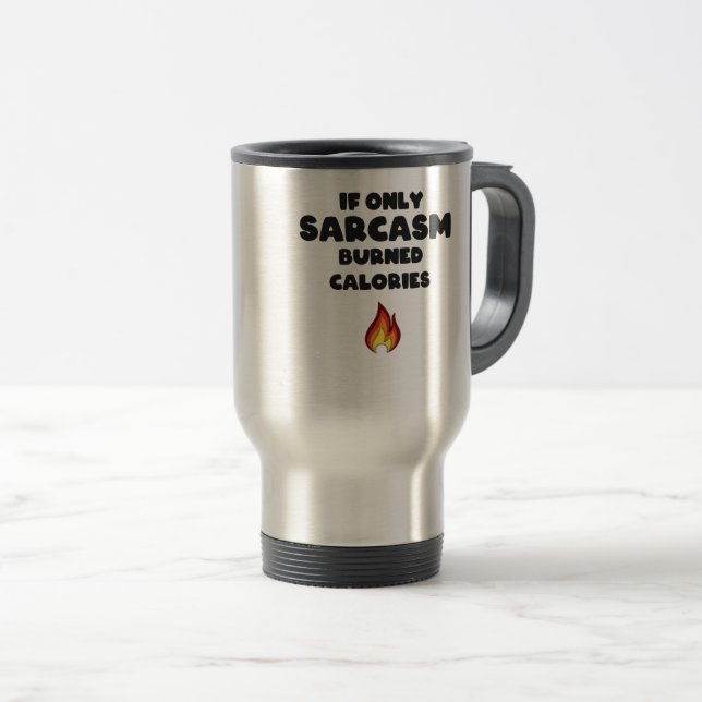 Mug De Voyage Citations de sarcasme amusantes Ados Hommes Sarcas (Devant droit)