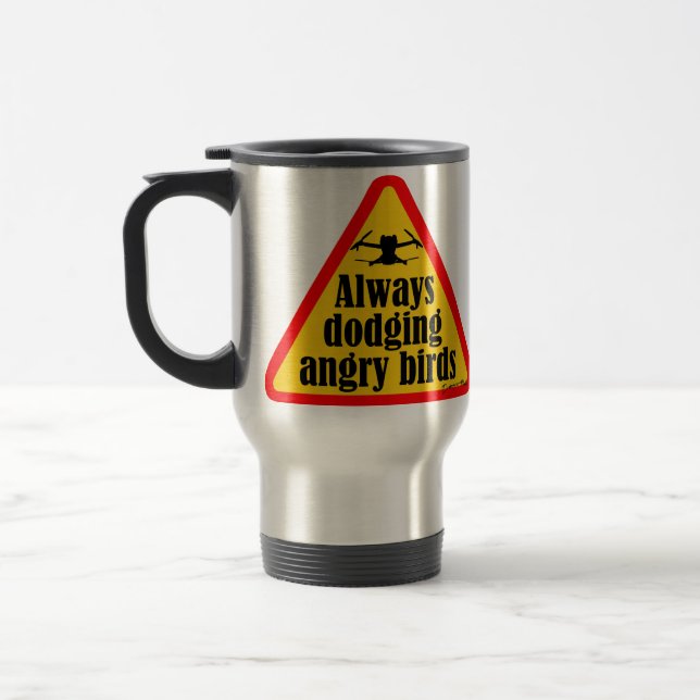 Mug De Voyage Citations drôles de drone (Gauche)