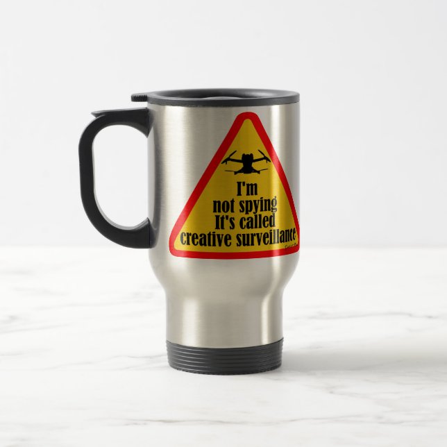 Mug De Voyage Citations drôles de drone (Gauche)