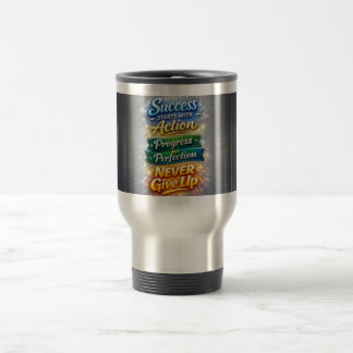 Mug De Voyage Citations Inspirantes en Acier Inoxydable
