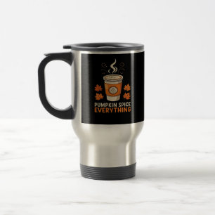 Mug De Voyage Citrouille épice Tout Chute Café Lover Graphique