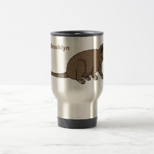Mug De Voyage Civet de mûte luwak, dessin animé