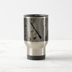 Mug De Voyage Clarinet aux accents musicaux