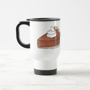 Mug De Voyage Classic Citrouille Pie Slice Thanksgiving Dîner