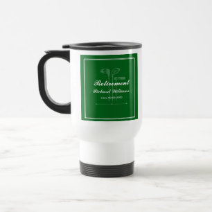 Mug De Voyage Classic Retraite Golf Clubs Thème Vert Blanc
