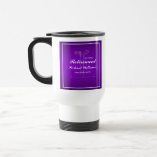 Mug De Voyage Classic Retraite Golf Thème Purple Blanc