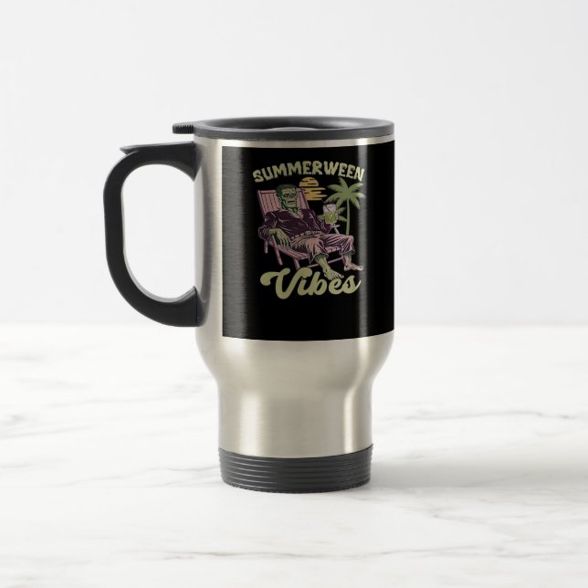 Mug De Voyage Classique d'Halloween de Summerween Vibes (Gauche)
