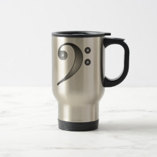 Mug De Voyage Clef basse métallique