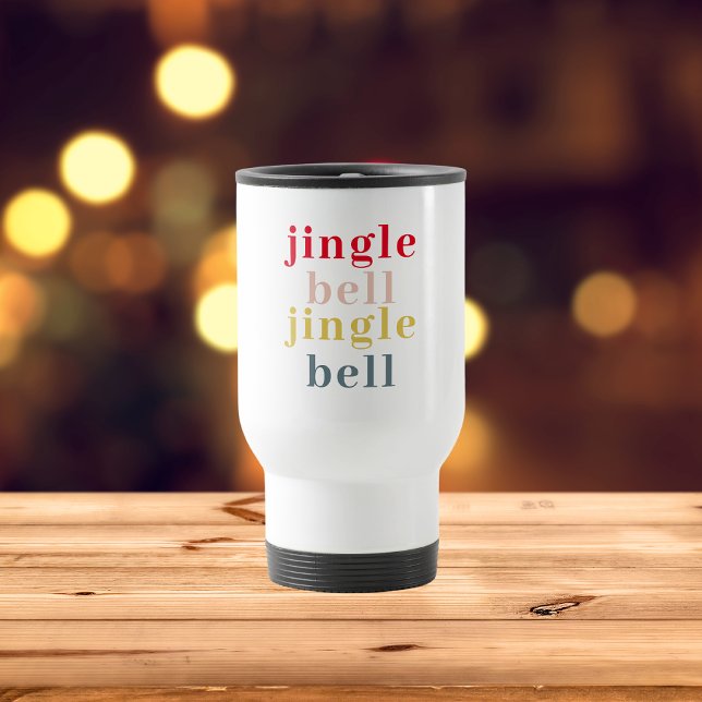 Mug De Voyage Cloche de jingle colorée moderne (Créateur téléchargé)