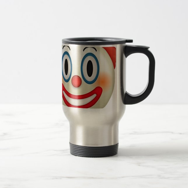 Mug De Voyage Clown fou Emoji (Droit)