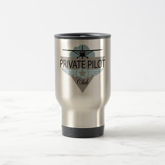 Mug De Voyage Club de pilote privé (Centre)