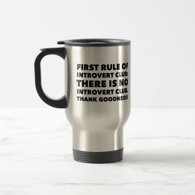 Mug De Voyage Club des introvertis (Gauche)