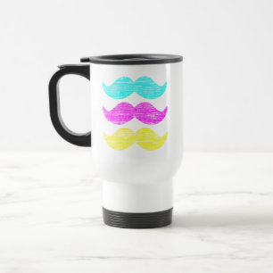 Mug De Voyage CMY Mustaches (style presse-lettres)