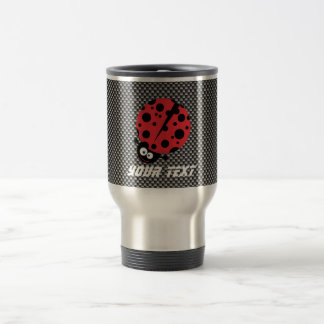 Mug De Voyage Coccinelle ; Fibre de carbone de Faux
