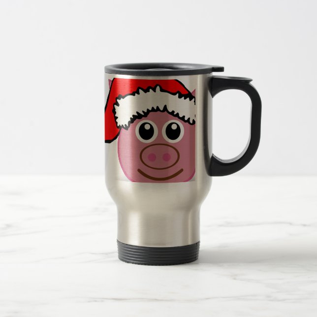Mug De Voyage cochon de noël (Droit)