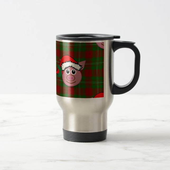 Mug De Voyage cochon de noël (Droit)