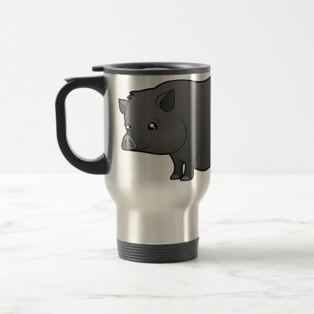 Mug De Voyage Cochon miniature de dessin animé (Gauche)