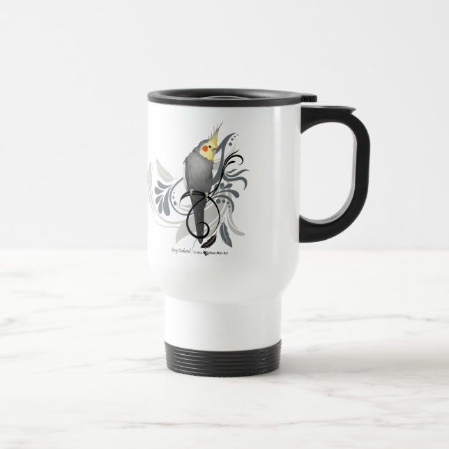 Mug De Voyage Cockatiel gris (Droite)
