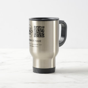 Mug De Voyage Code QR du logo d'entreprise Evénements d'entrepri