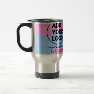 Mug De Voyage Code QR minimal simple ajouter un logo scanner nom