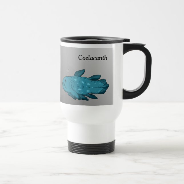 Mug De Voyage Coélacanthe de dessin animé (Droite)
