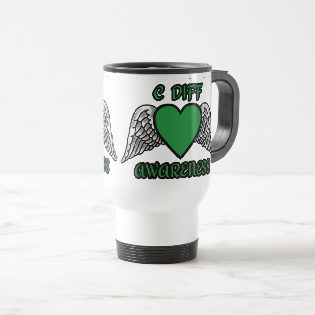 Mug De Voyage Coeur/ailes...C Diff (Devant droit)