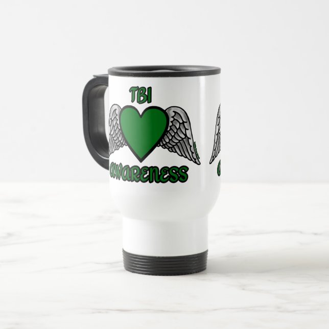 Mug De Voyage Coeur/ailes...TBI (Devant gauche)