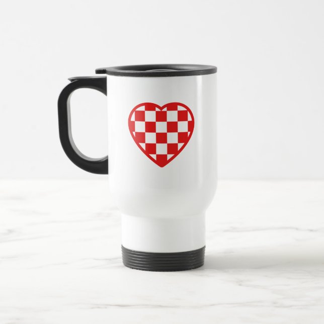 Mug De Voyage Cœur croate (Gauche)