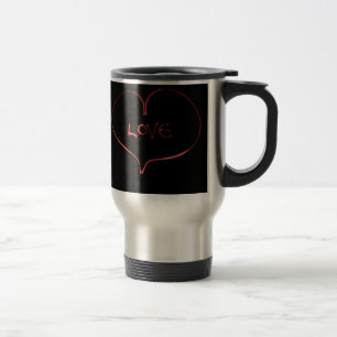 Mug De Voyage Coeur de peinture légère