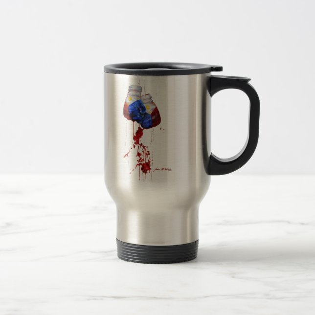 Mug De Voyage Coeur du guerrier philippin (Droit)