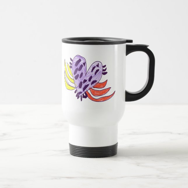 Mug De Voyage Coeur flottant (Droite)