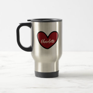 Mug De Voyage Coeur sucré élégant Cadeaux personnalisés modèle