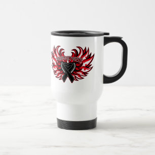 Mug De Voyage Coeur Wings.png de conscience de mélanome