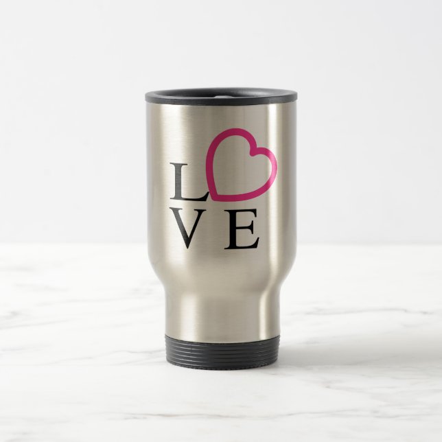 Mug De Voyage Coeurs d'amour (Centre)