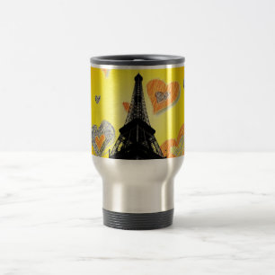 Mug De Voyage Coeurs tour Eifel Voyage Mug