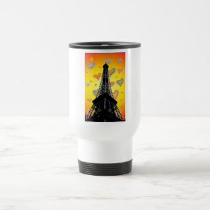 Mug De Voyage Coeurs tour Eifel Voyage Mug