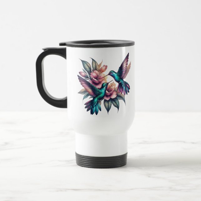 Mug De Voyage Colibri et fleur (Gauche)