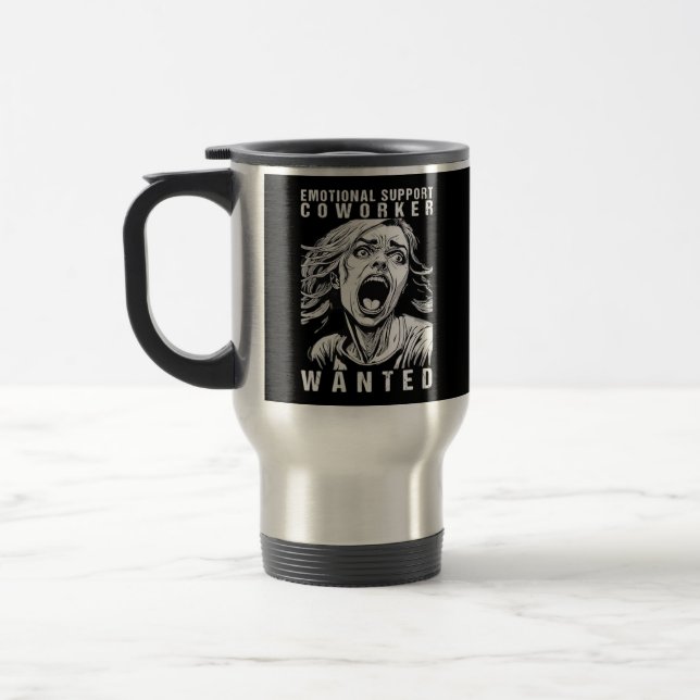 Mug De Voyage Collaborateur d'aide émotionnelle - Employé de bur (Gauche)