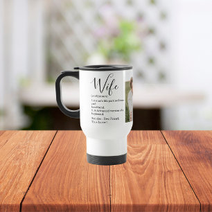 Mug De Voyage Collage Couple Photo & Lovely Romantic Wife Cadeau