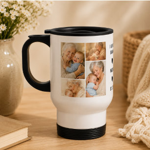 Mug De Voyage Collage de photos personnalisé pour grand-mère   F