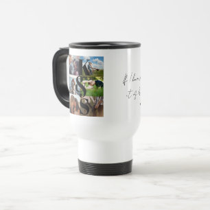 Mug De Voyage Collage photo customisé Couple Cadeau personnalisé