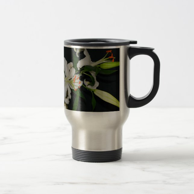 Mug De Voyage Collection Irlandaise de laiton et de fleurs (Droit)