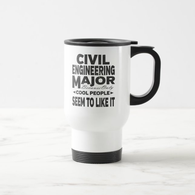Mug De Voyage Collège du génie civil Principaux Cool (Droite)