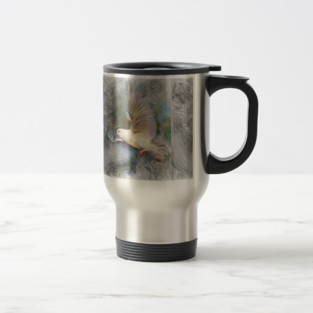Mug De Voyage colombe animale artistique (Droit)