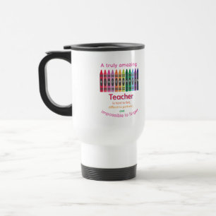 Mug De Voyage Colorful Crayon/ Kindergarten Appréciation de l'en