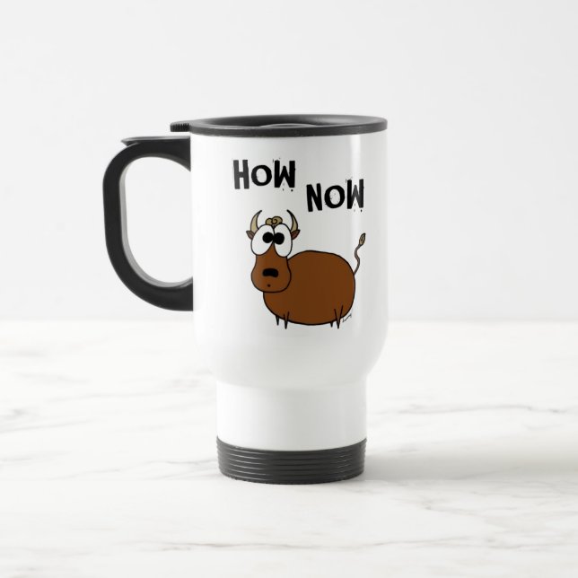 Mug De Voyage Comment maintenant Brown vache Voyage Musique (Gauche)