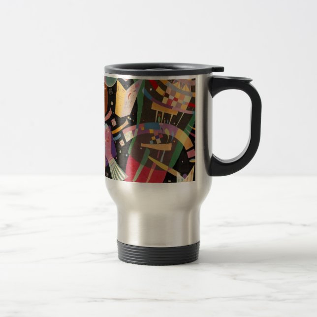 Mug De Voyage Composition Kandinsky 10 Peinture Abstraite (Droit)