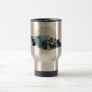 Mug De Voyage Concept de voiture de course retro personnalisé